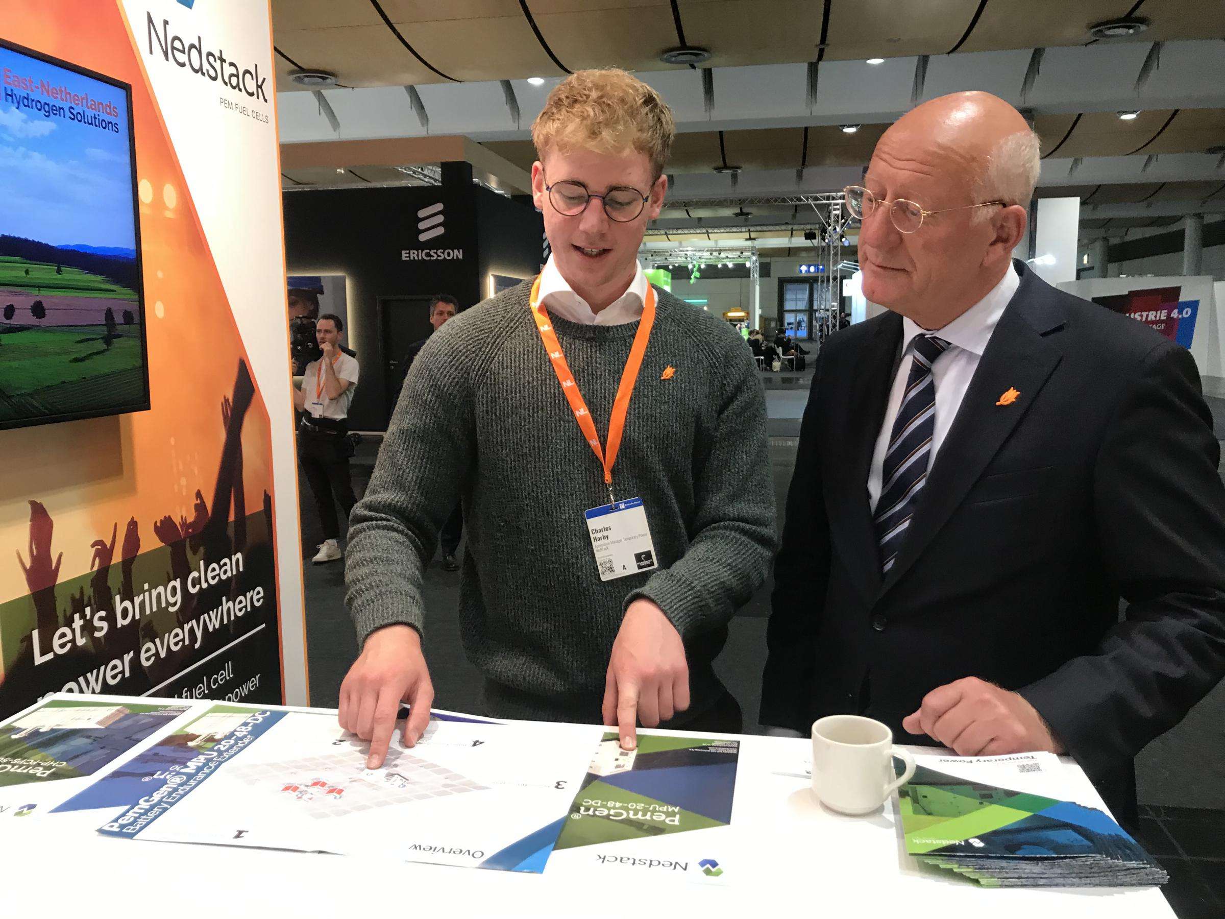 Our Temporary Power Application Manager, Charles Harby, at the Hannover Messe